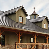 Vicwest metal roof installed on modern ranch house
